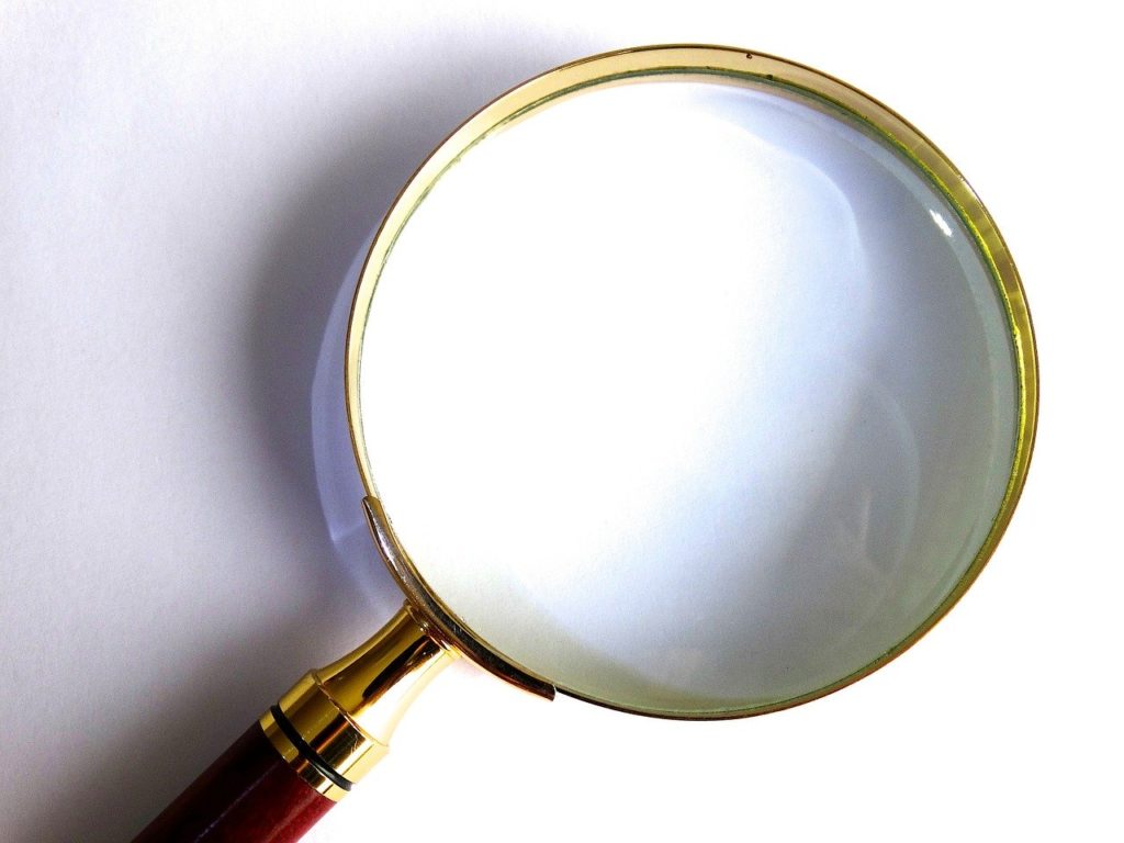 magnifying glass, magnification, larger view